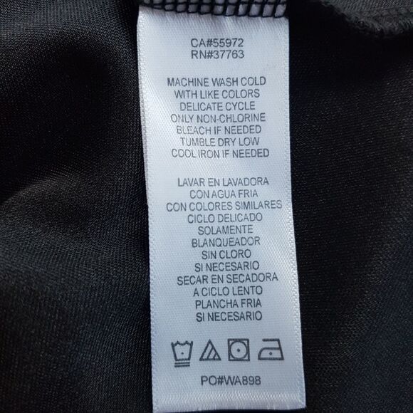 LAUNDRY by Shelli Segal Summer Shift Dress Black Blue and White XS NWOT - Picture 9 of 10